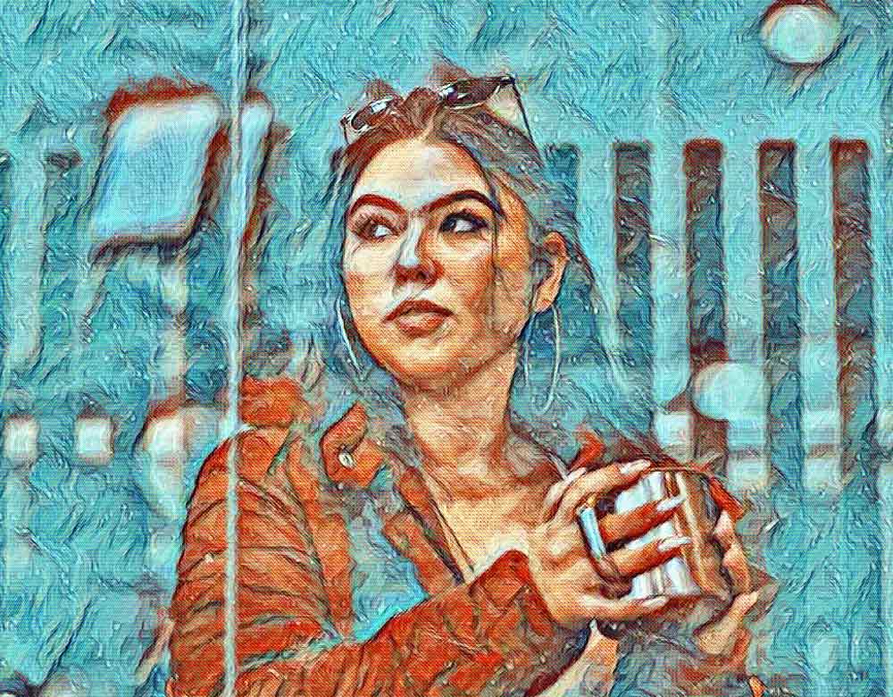 Wanita di Sudut Kafe
